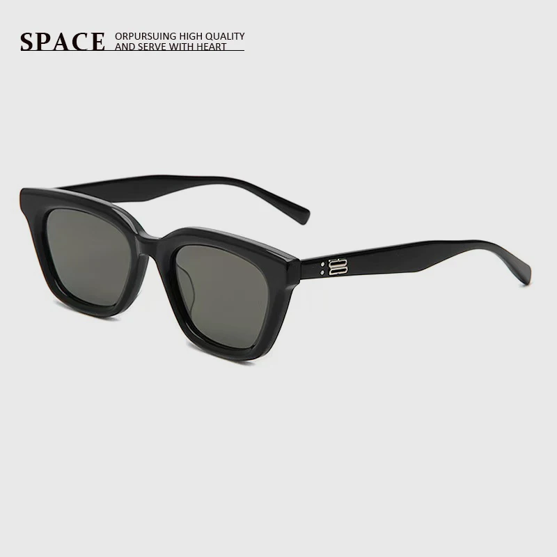 

HUE luxury brand retro acetate women sunglasses cat-eye men pilot classic handmade sunglasses custom prescription lenses