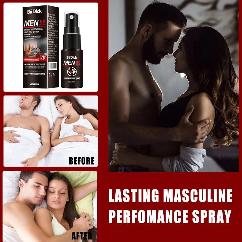 Bii Dick Sex Delay Spray for Men Big Male Lasting Products Anti Premature Ejaculation Prolong 60 Minutes Penis Enlargment Oils