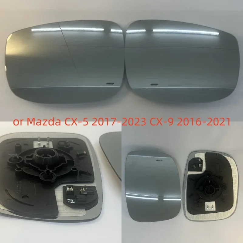For Mazda CX-5 2017-2023 CX-9 2016-2021 Side Mirror Glass with Heating Blind Spot Monitoring TK71691G1 TK71691G7 Auto Parts