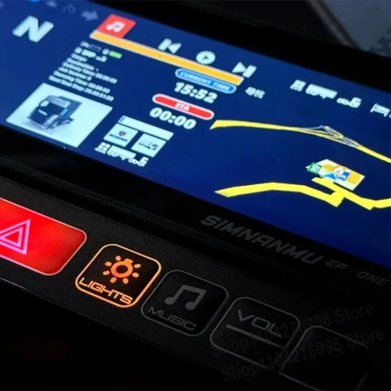 Sim Racing Painel PC 8.3 Polegadas 9RGB Ouka Simulador de Projeção de Navegação para Logtiech G29 Thrustmaster SIMAGIC MOZA FANATEC