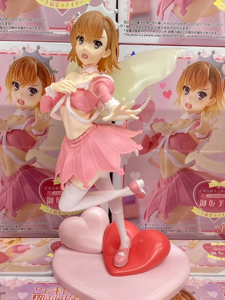 Autentyczna figurka anime To Aru Kagaku No Railgun Shokuhou Misaki Misaka Mikoto, model do dekoracji biurka