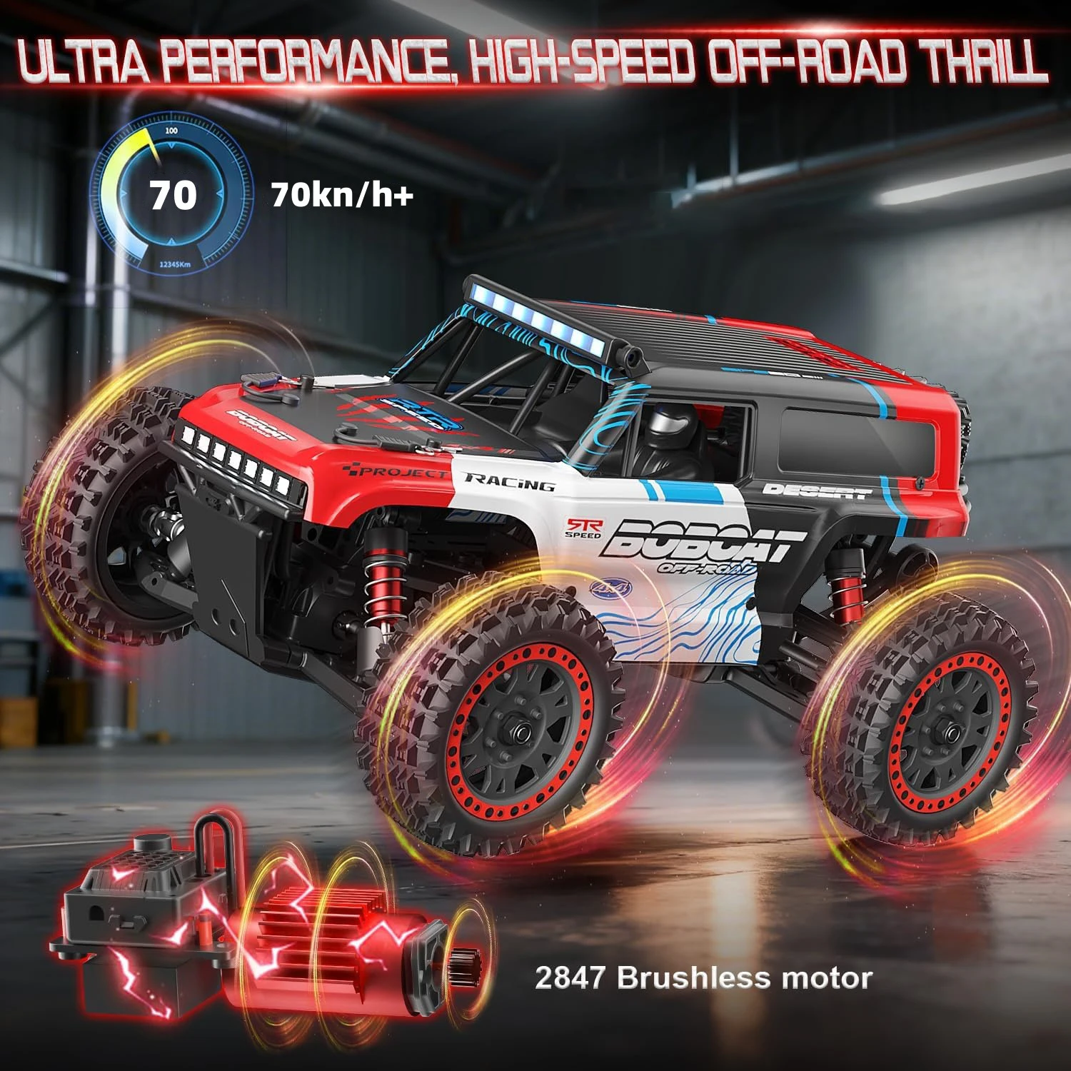 1/16 Brushless RC Car 4WD Full Scale High Speed Off-Road Crawler 4200KV 45A ESC Professional Racing Rc Truck for Adults