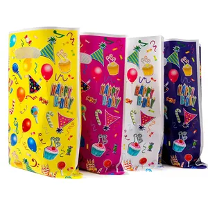 Saco de plástico para festa de aniversário infantil, filme perolado, saco de doces de casamento, 10pcs 12 principais vendas mochila plastica infantil - №11