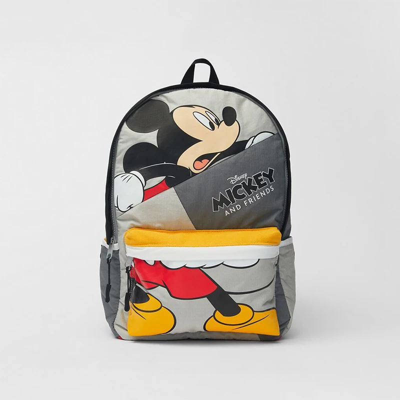 Disney Mickey Mouse Cartoon Canvas Kids Backpack Girls Boy Breathable Kindergarten School Bags Birthday Gift Tiny Backpack