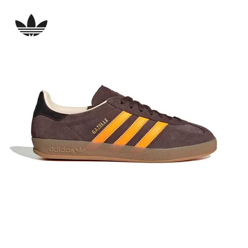 Adidas Originals IH9659 Men Brown Orange Low Top Textile Casual Skate Sneakers