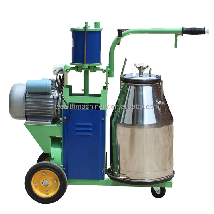 

Milker Electric Piston Vacuum Pump Milking Machine For Goats and Cows Bucket TOP