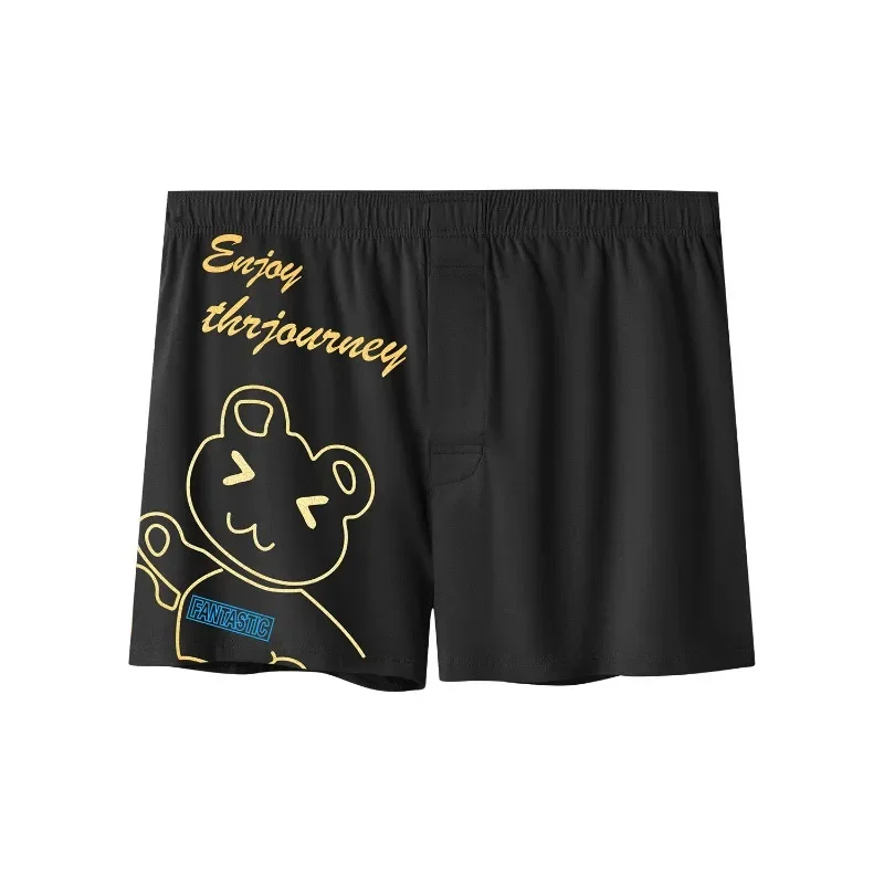 3Pack Mens Underwear Cotton Aro Pants Loose Trendy Boxershorts Men Comfortable Pajama Pants Printed Cartoon Mentrual Panties