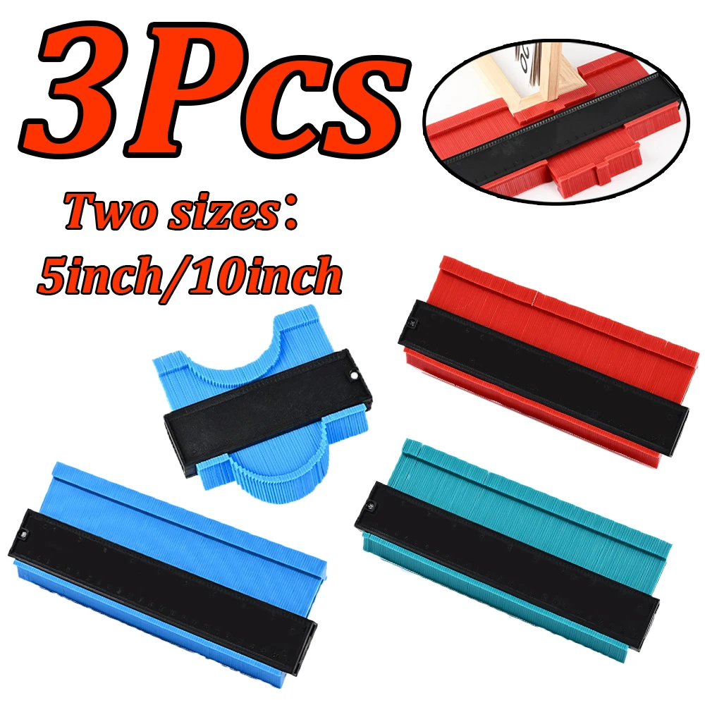 1-3 pces forma medidor de contorno duplicador perfil medição ângulo régua ferramenta de medição medidor de contorno linha ferramenta de marcação de madeira