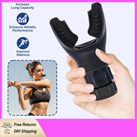 Breathing Trainer Lung Flexer Durable Fitness Exerciser Increases Lung Capacity Breath Adjustable Levels Respiratory Deep Breath