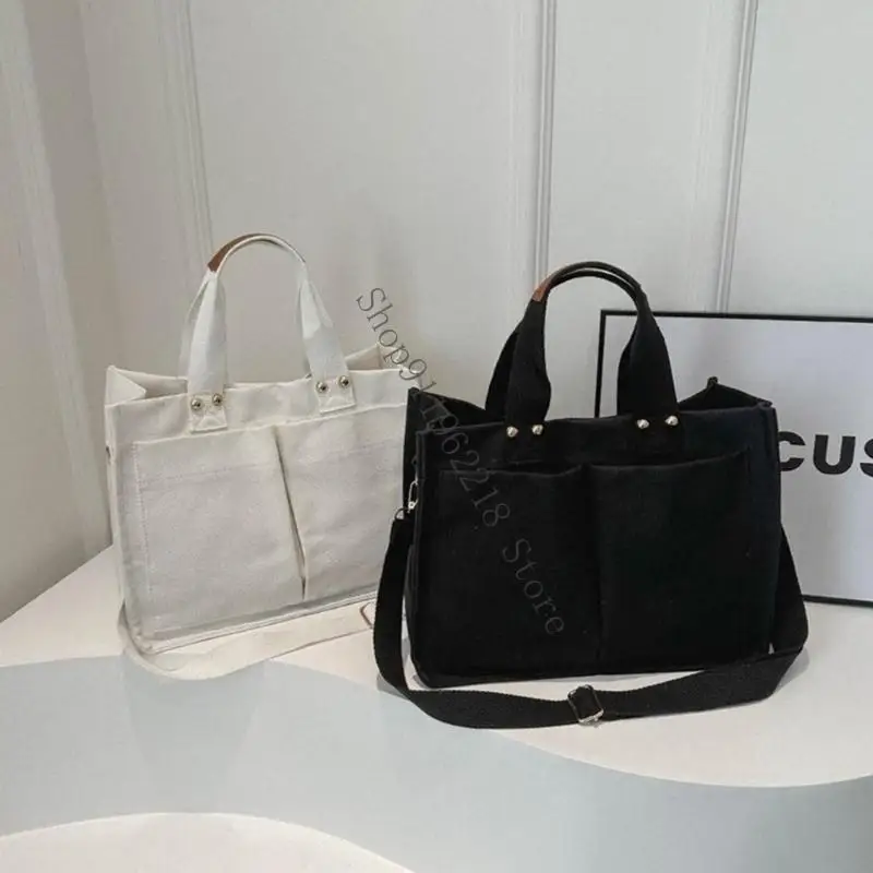 

Stylish Canvas Crossbody Bag Large Capacity Shoulder Handbag Crossbody Bag for Women Girls 066F