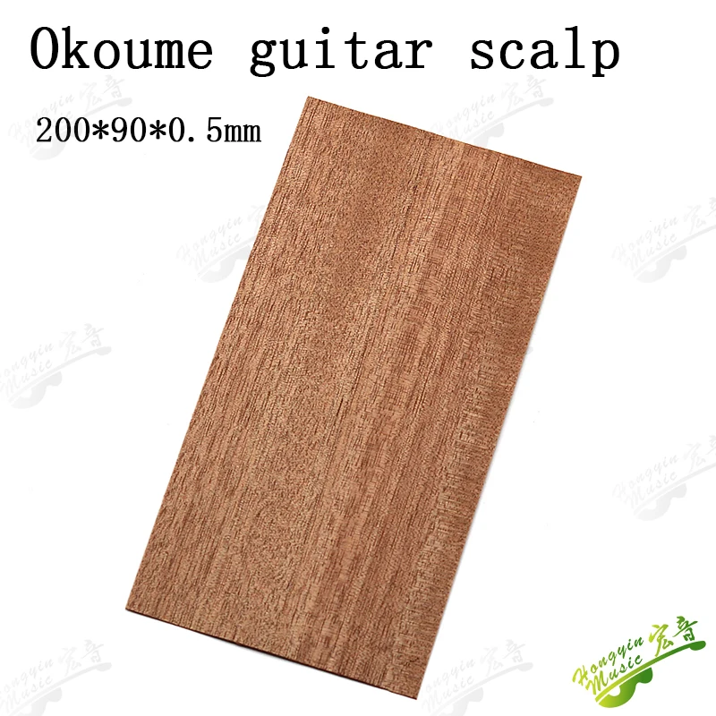 Zebrawood Gitarrenkopfplatte, wunderschönes Zebrano-Kopffurnier, Massivholz, handgefertigtes Material, Gitarrenzubehör, 200 x 90 x 0,55 mm – Detail 9