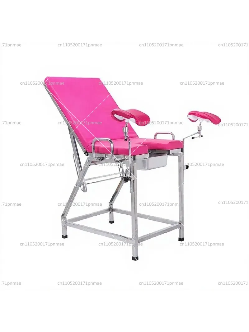 Thickened Stainless Steel Gynecological Examination Bed Hospital Outpatient Maternity Chair
