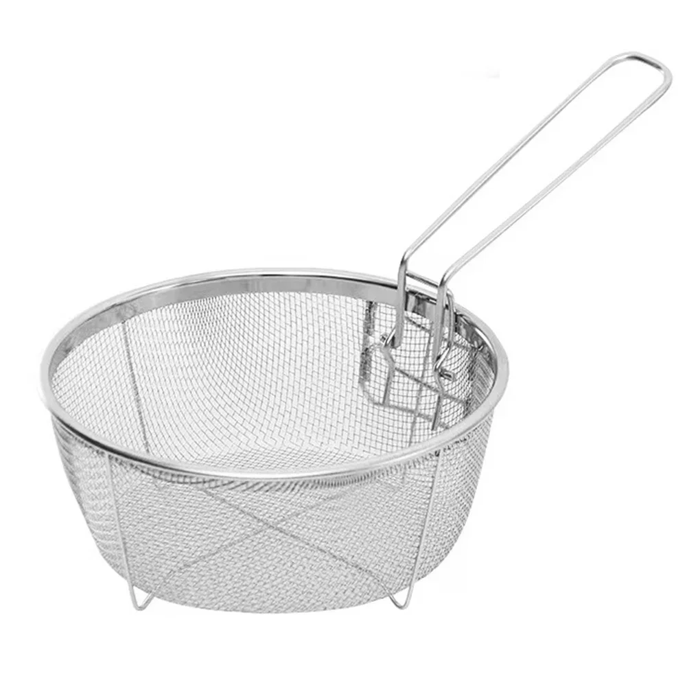 Durable High Quality Practical Fry Basket Kitchenware Corrosion Resistance Detachable for Fry Chicken/french Fries