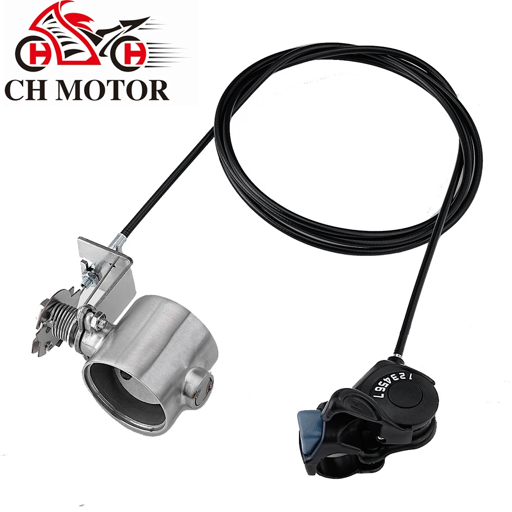 

slip on Motorcycle Exhaust Pipe System Locomotive Sound with Gear adjustment switch universal 51mm the second generation