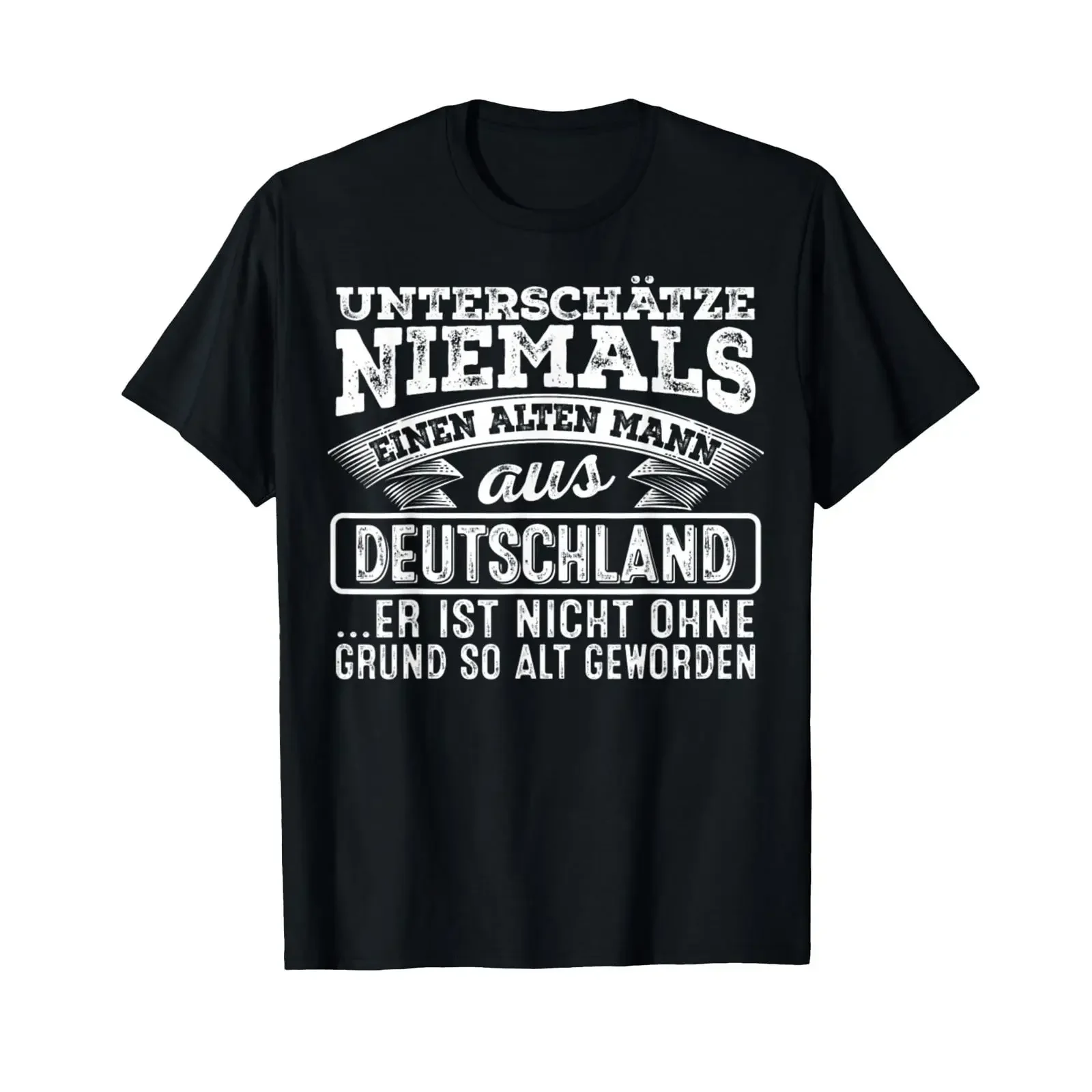 T Shirt with German Text Der Alte Mann aus Deutschland Language vintage Washed Unisex Stretched Versatile designer clothes