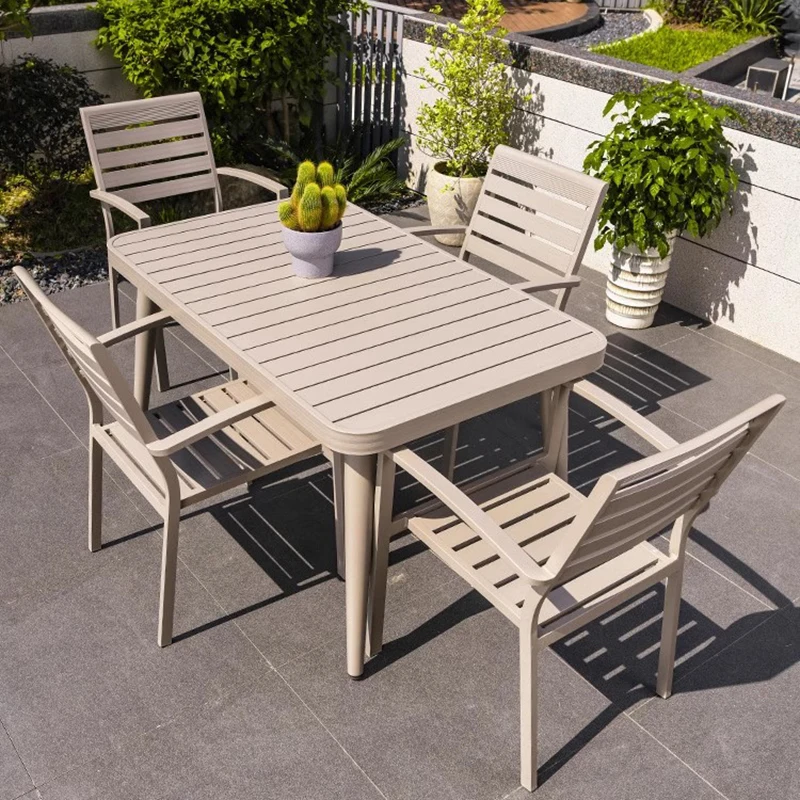 Garden Courtyard Outdoor Tables Lounge Nordic Minimalist Luxury Outdoor Tables Backyard Garden Jardin Mobiliario Furniture