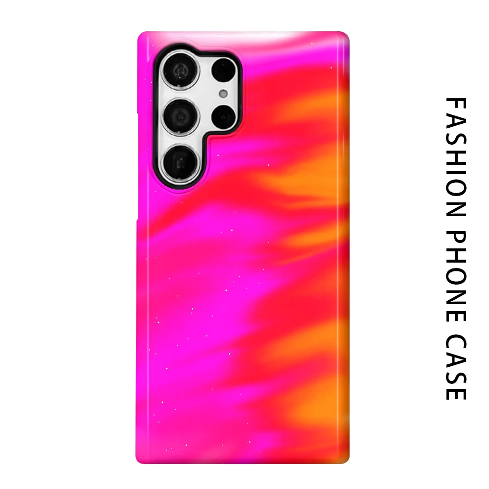Aurora Surge Phone Case for For Samsung Galaxy S26 S25 S24 S23 S20 FE A56 A36 Ultra Glossy HD Hard Cover Film Shell