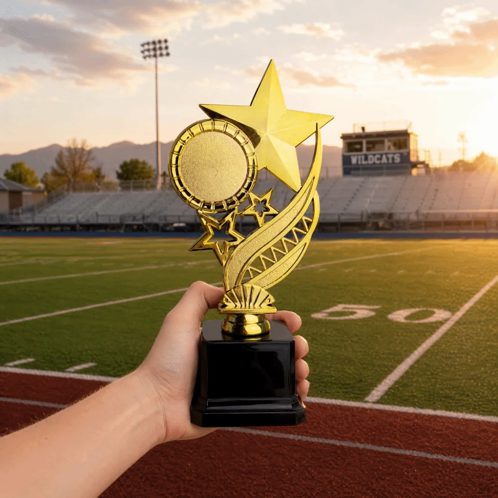 Sturdy Construction Gold Trophy Cup Plastic Decorative Award Victory Cup Winner Trophy Memorial Souvenir Sports Trophy Swimming