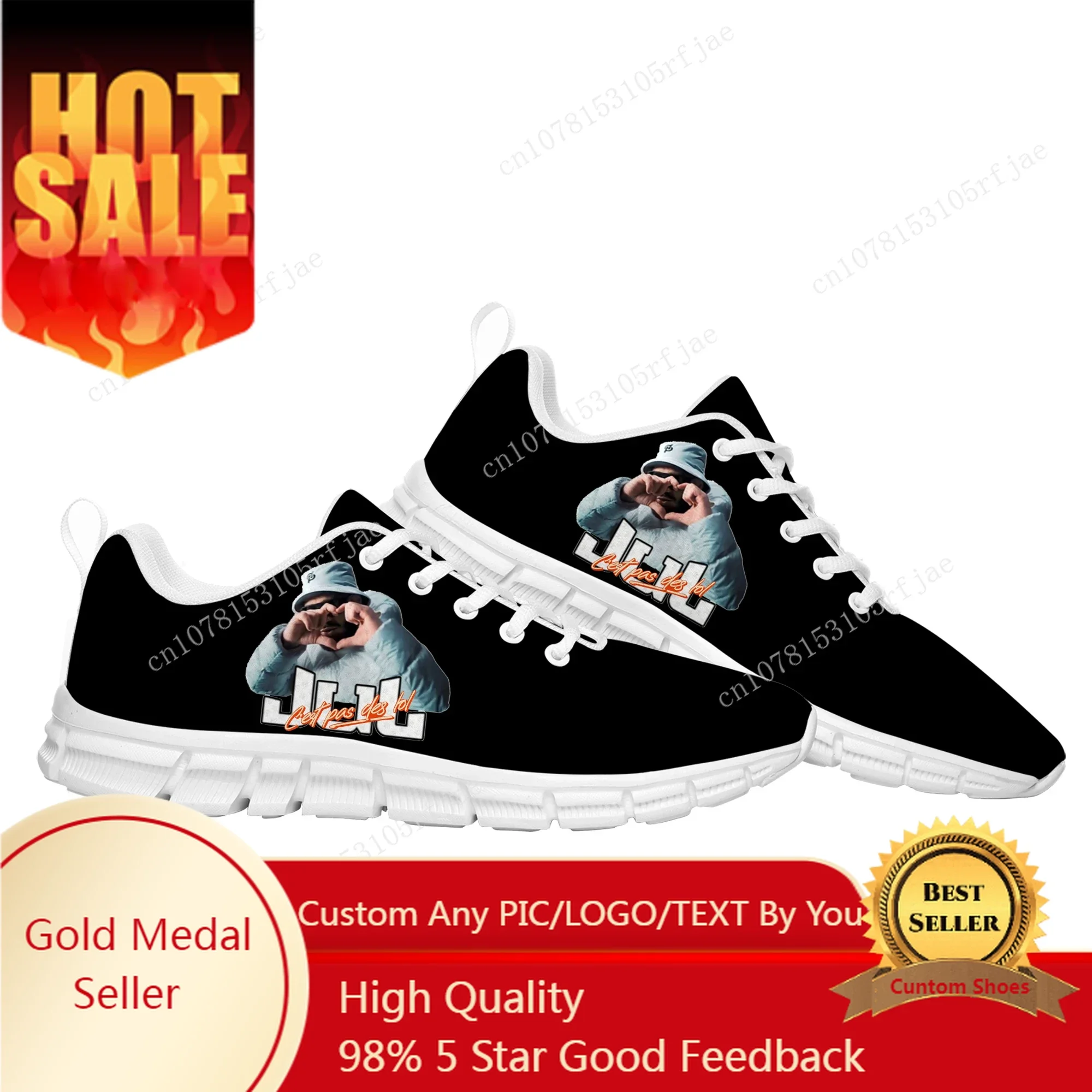 

Popular Rapper JuL Sports Custom Shoes Mens Womens Teenager Fashion Custom Sneaker Tailor Made Couple Built Shoes