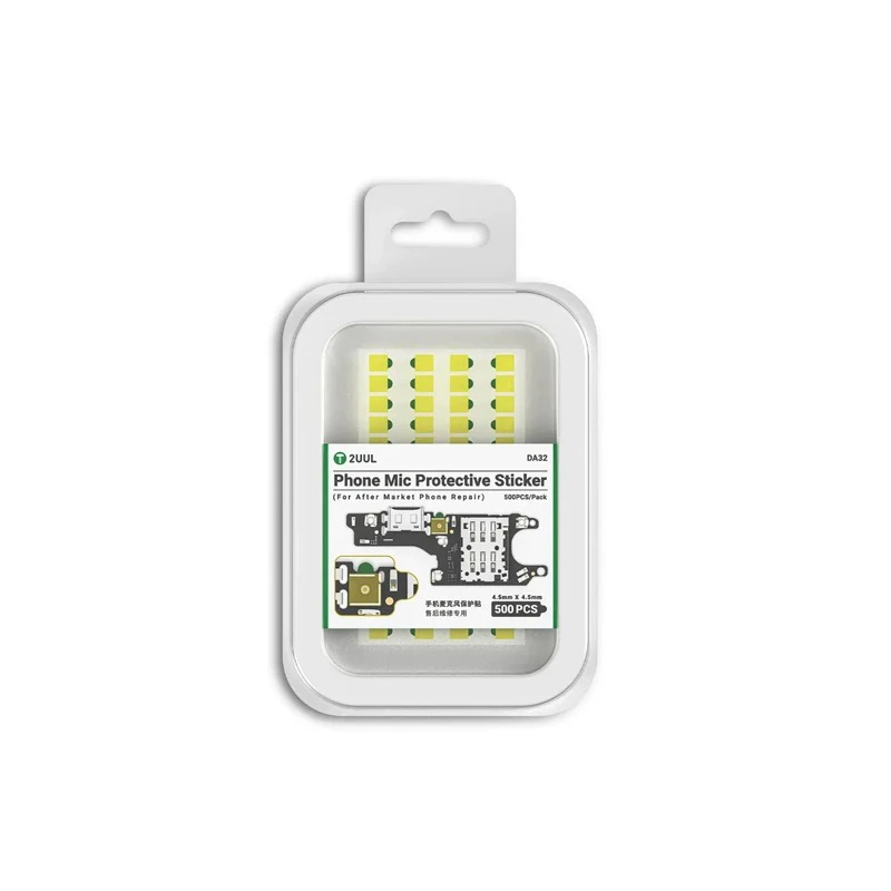 

2UUL Mobile Microphone Protection Sticker Dustproof Insulation Liquid Easy to Tear After sales Maintenance