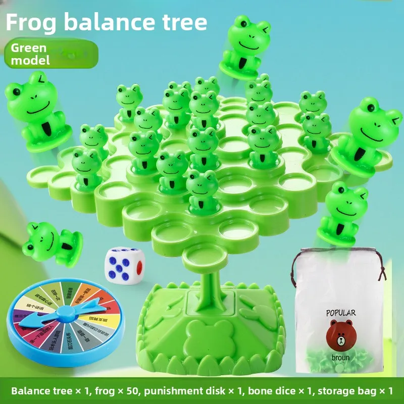 

Balanced Tree Best-Selling Frog Children's Stacking Puzzle Toy Set Board Game for Parent-Child Fun & Companion Small Toy