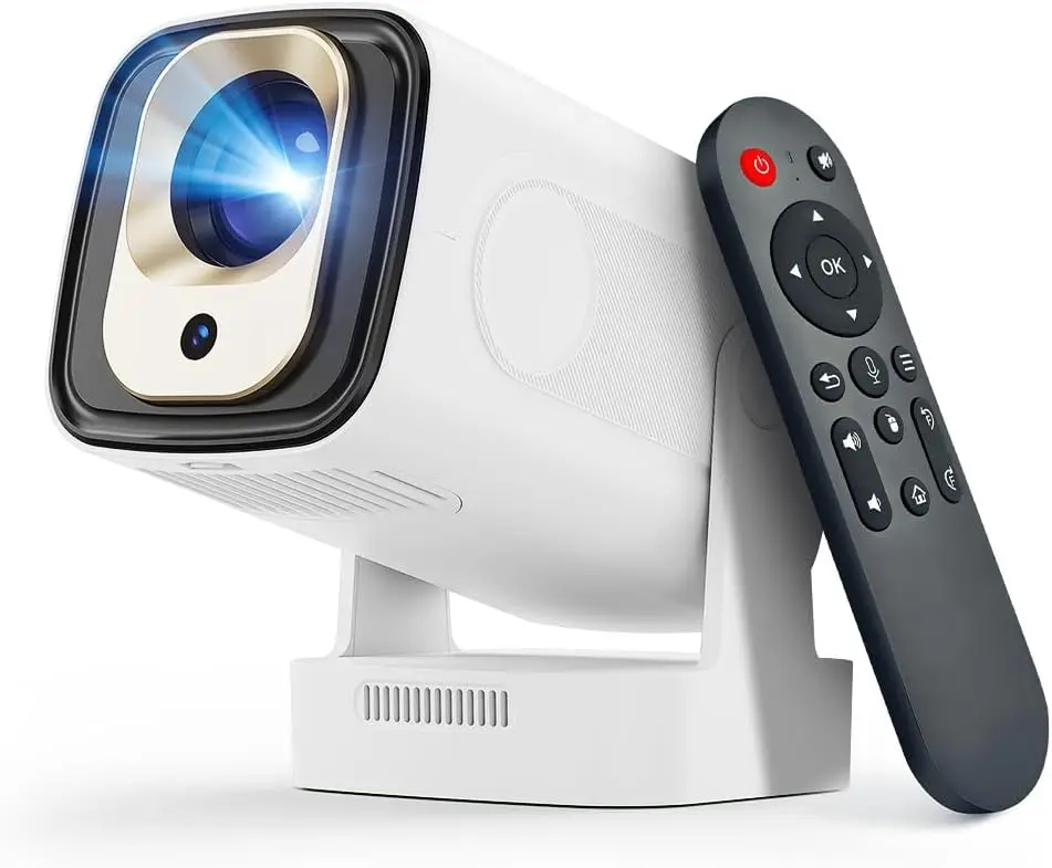 

Мини-проектор Smart 1080P с автофокусом, поддержкой 4K, Wi-Fi, Bluetooth, встроенными приложениями, голосовым управлением, для просмотра фильмов на открытом воздухе