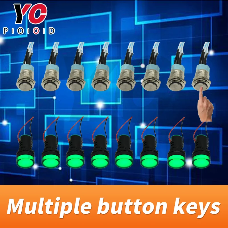Escape room puzzle button multiple button keys input correct sequence of metal button to open maglock escape room mechanism
