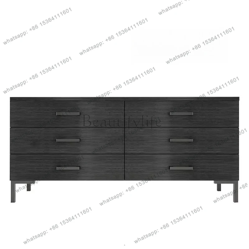 Nordic Six-chest Cabinet Nordic Style Simple Drawer Storage E****mical Bedroom Living Room TV Locker