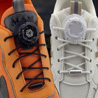 1/2Pair Automatic Shoelaces Without Ties Thick Rope Tennis Sneakers Shoelace Install Simple Swivel Buckle Laces Shoe Accessories