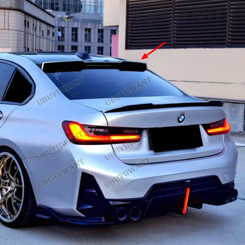 For BMW 3 Series G20 G80 M3 320i 320i 2020-2022 Carbon Fiber Rear Trunk Lid Car Spoiler Ducktail Lip Wings
