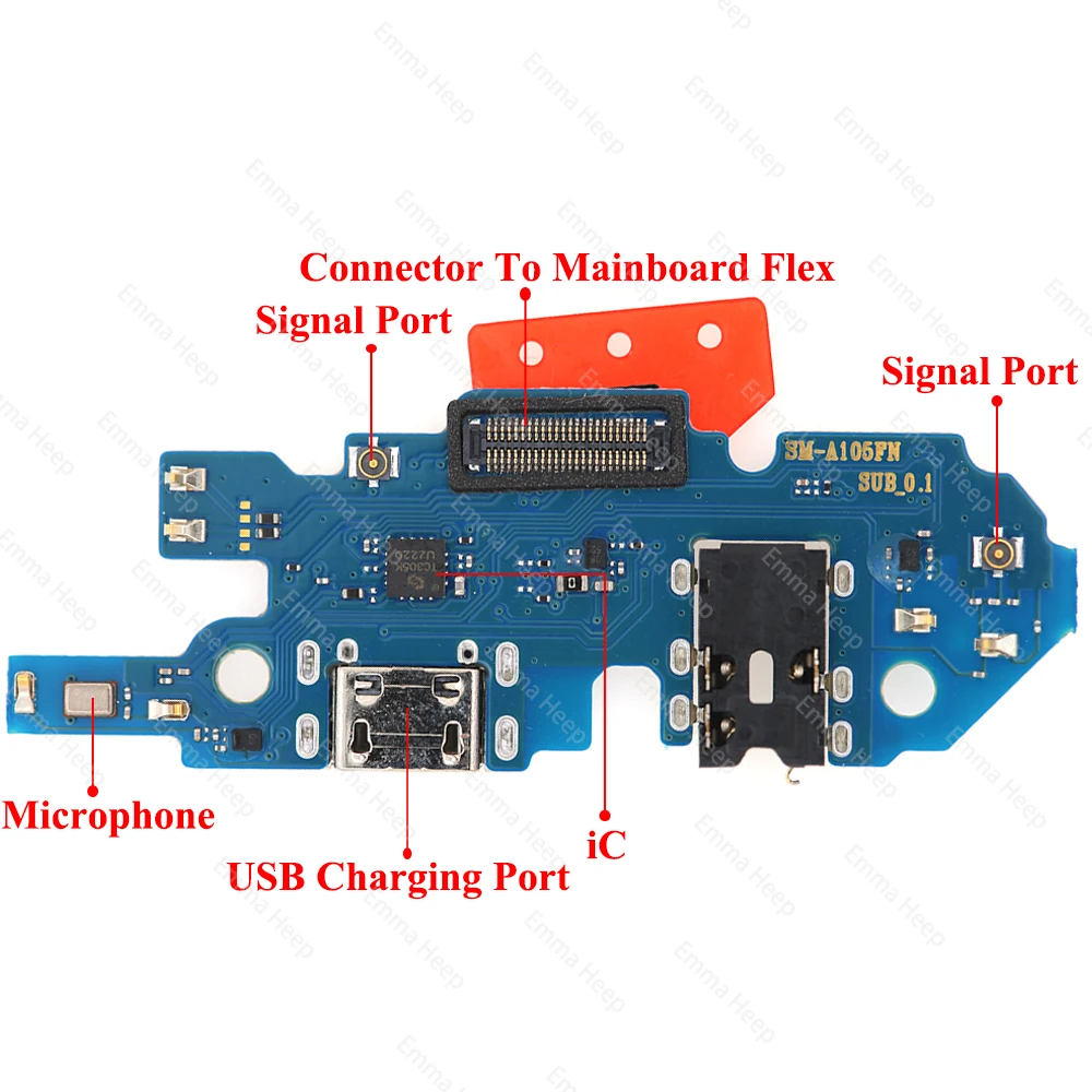 USB Charging Port Charger Board Flex for Samsung Galaxy A02S A03S A02S A03S US  A04S A10S12S A13S A205 A20S A21S A30S A50S A70S