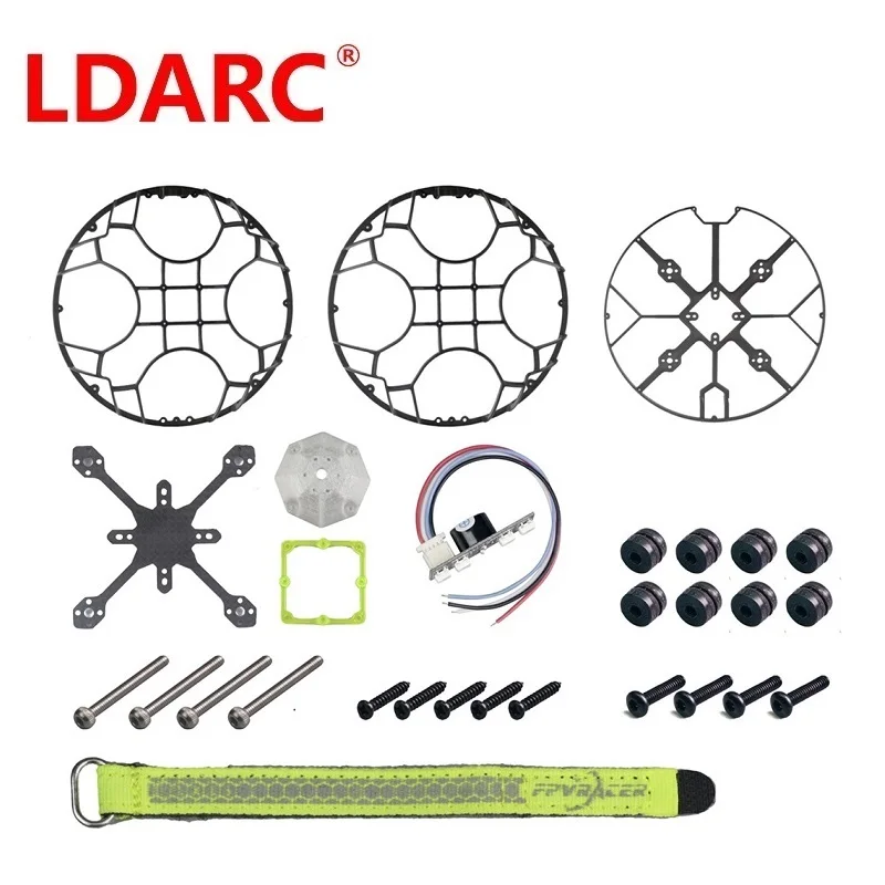 LDARC FB156 Flyball KIT Droneball Drone piłka nożna rama ochronna klatka w/ Taillight