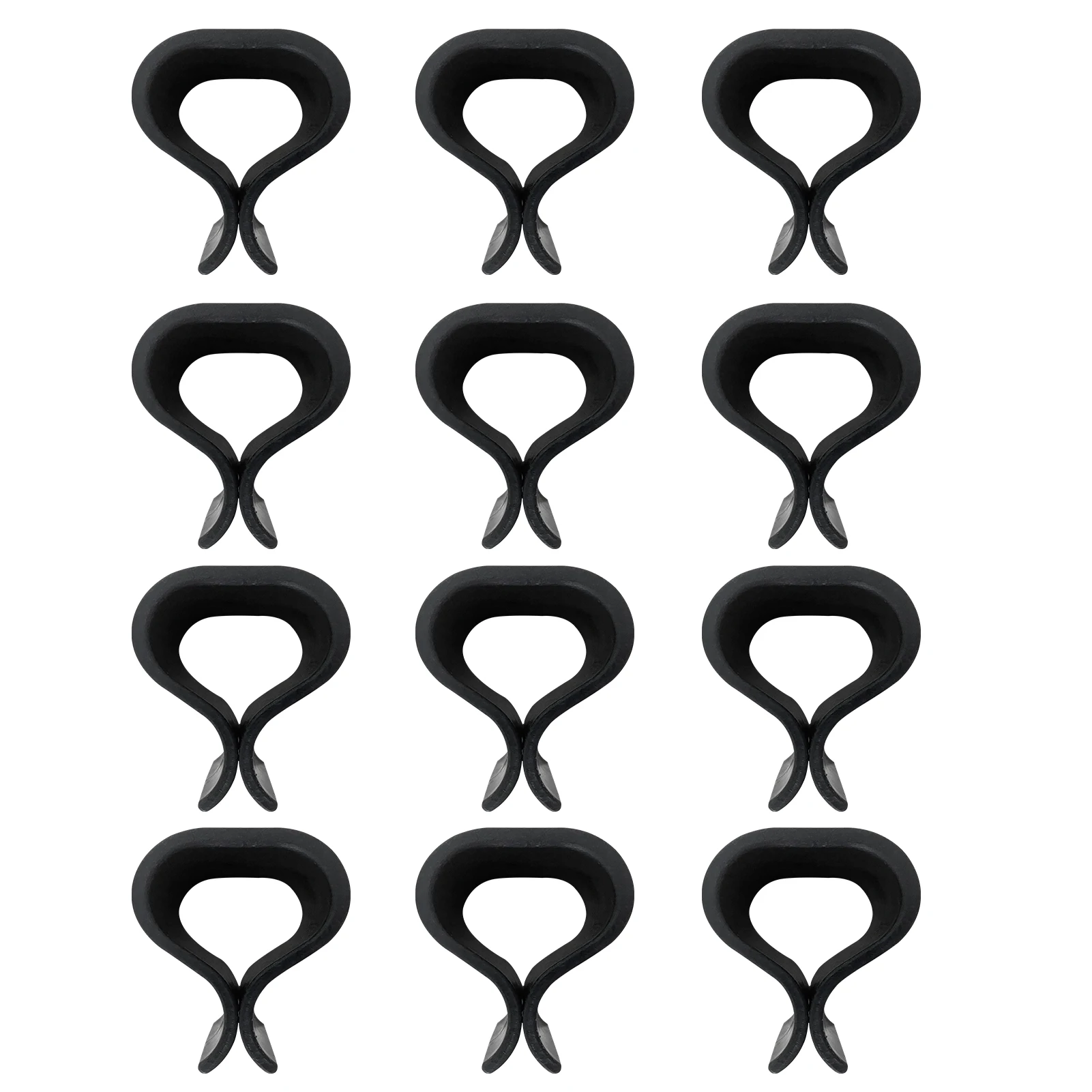 

12pcs Outdoor Wicker Chair Black Durable Connector Garden Patio Alignment Sectional Furniture Clip Sofa Practical Fastener