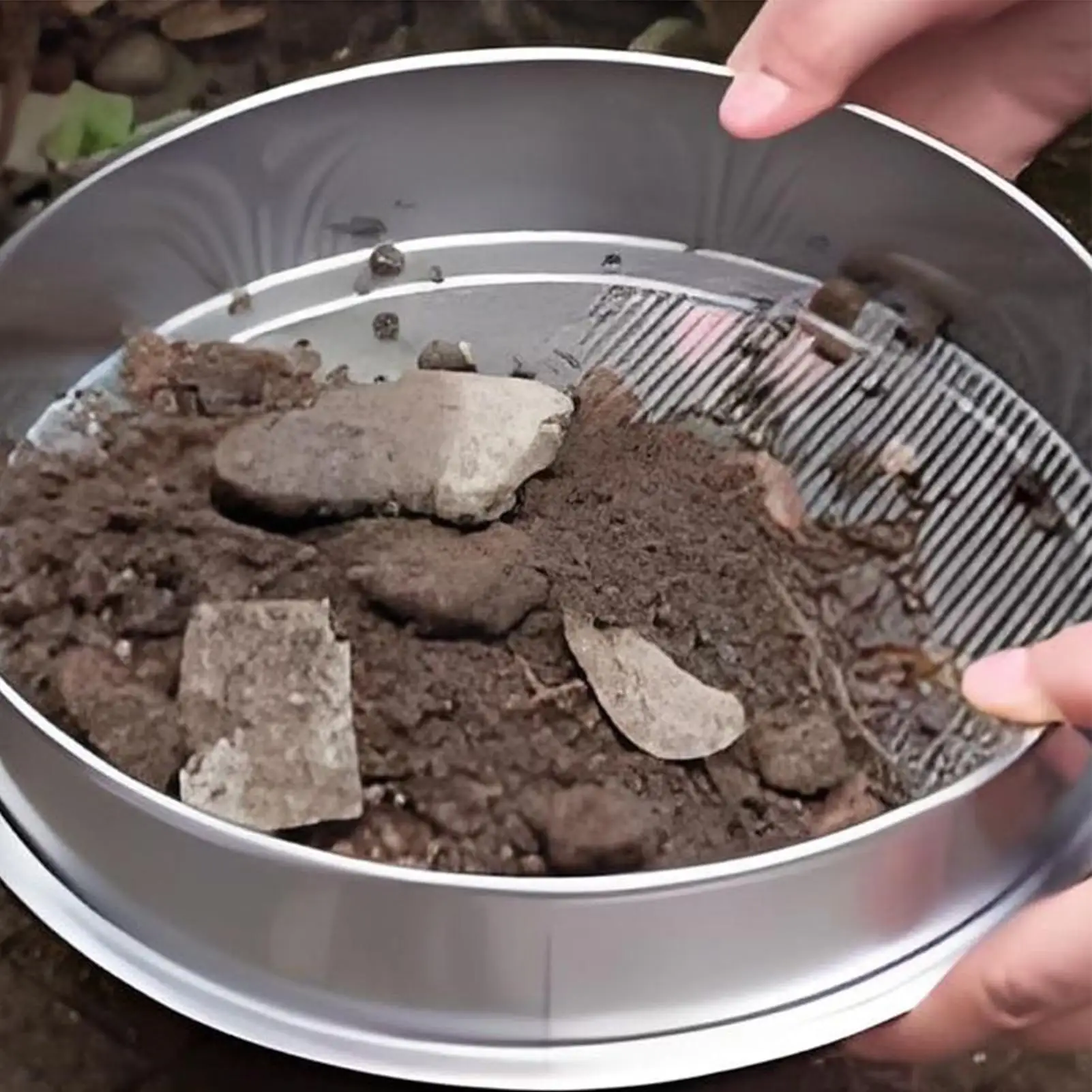 Stainless Steel Soil Sieve Interchangeable Meshes Set Multifunctional Garden Soil Filter for Sand Rocks Compost Potting Soil
