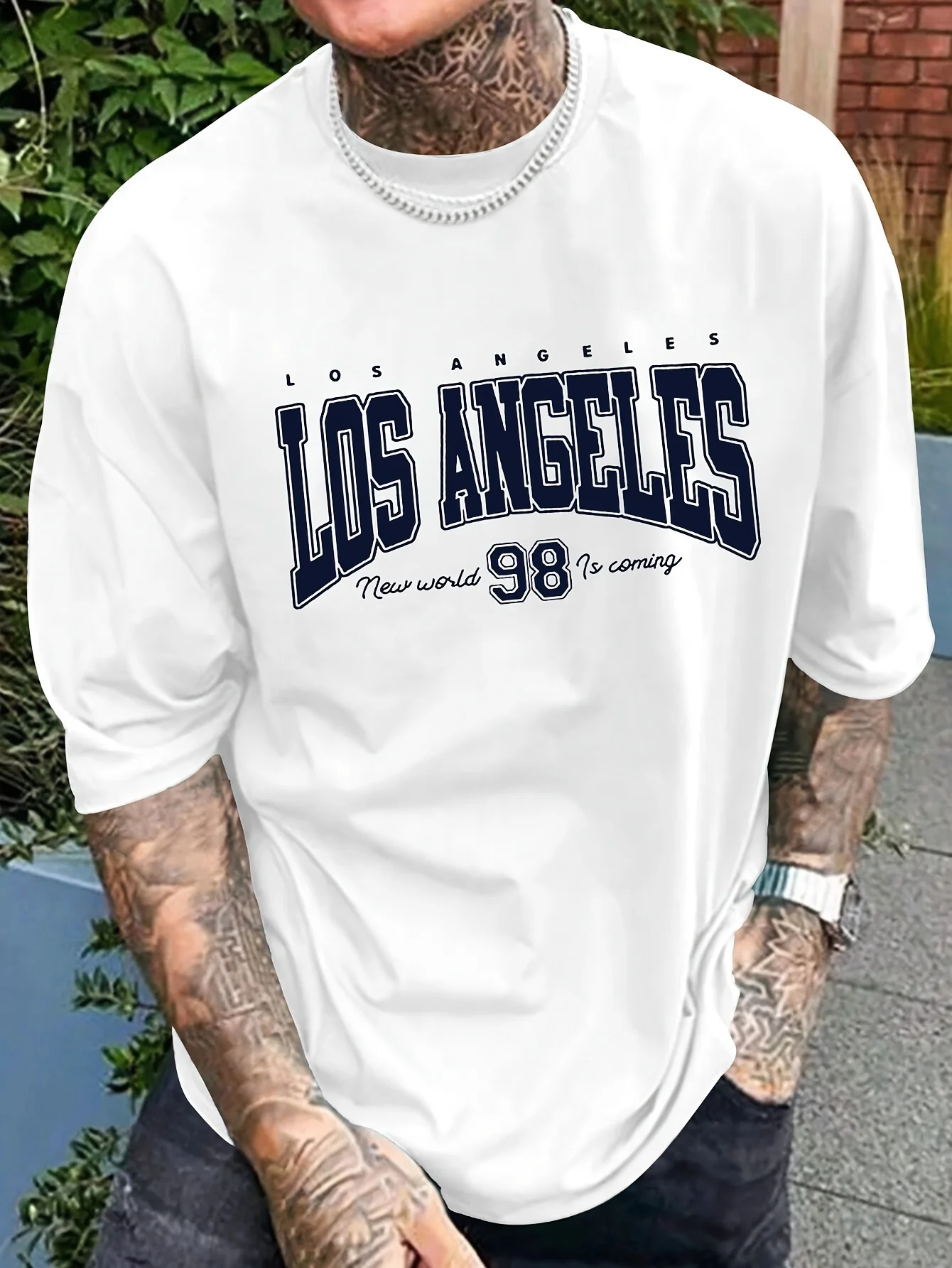 T-shirt graphique Los Angeles 98 grande taille pour hommes