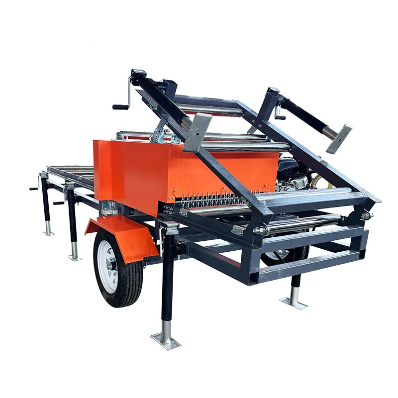 Circular Blade Board Edger Wood Cutting Sawmill With Trailer For Sale Board Edger Blades Timber Sawing Board Edger Machine