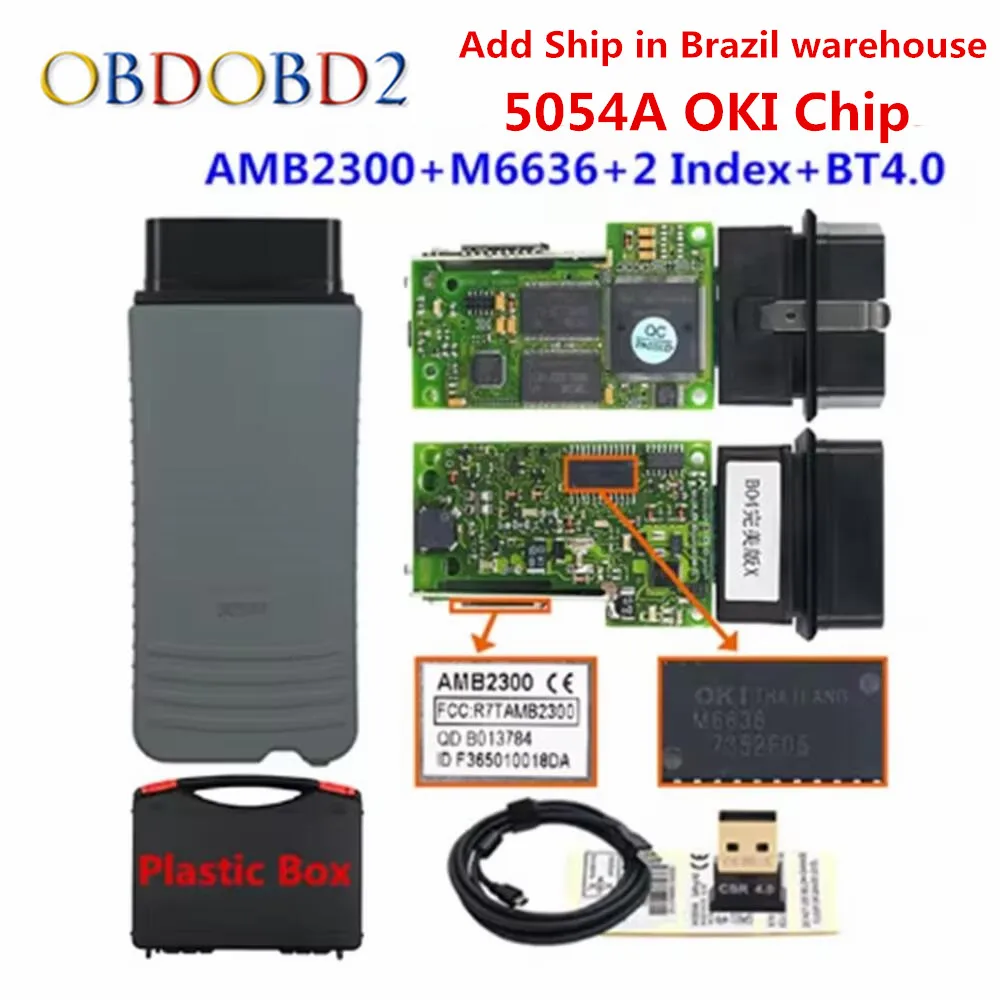 Best 5054a V7.2.1 Bluetooth V4.0 Car Diagnostic Tool 5054A With AMB2300 Original OKI Full Chip Support UDS 6154