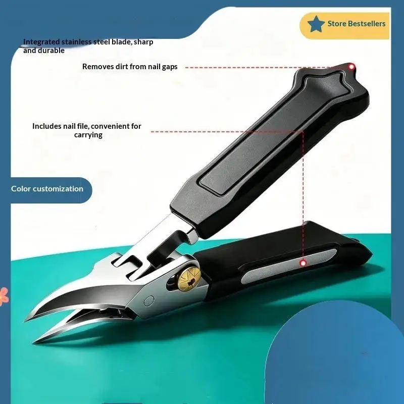 Stainless Steel Toenail Pliers Gear-unlocked Nail Clippers Suitable For The Elderly Embedded Nails And Hard Nails