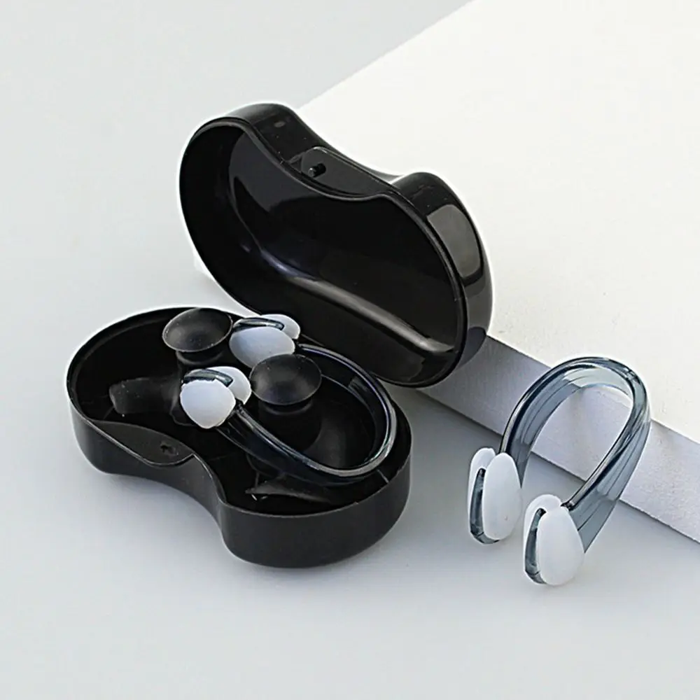 Silicone Earplug Nose Clip Suit with Case Soft Swimming Earplugs Set Waterproof Anti-noise Ear Plugs Diving/Surfing/Swimming