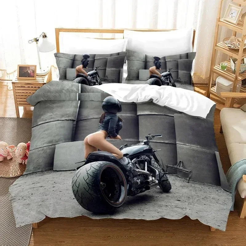 

Sexy Buttocks Girl Bikini Bedding Set Soft Microfiber Quilt Cover Fashion Duvet Cover And Pillowcase Decor Bedroom Quilt Cover