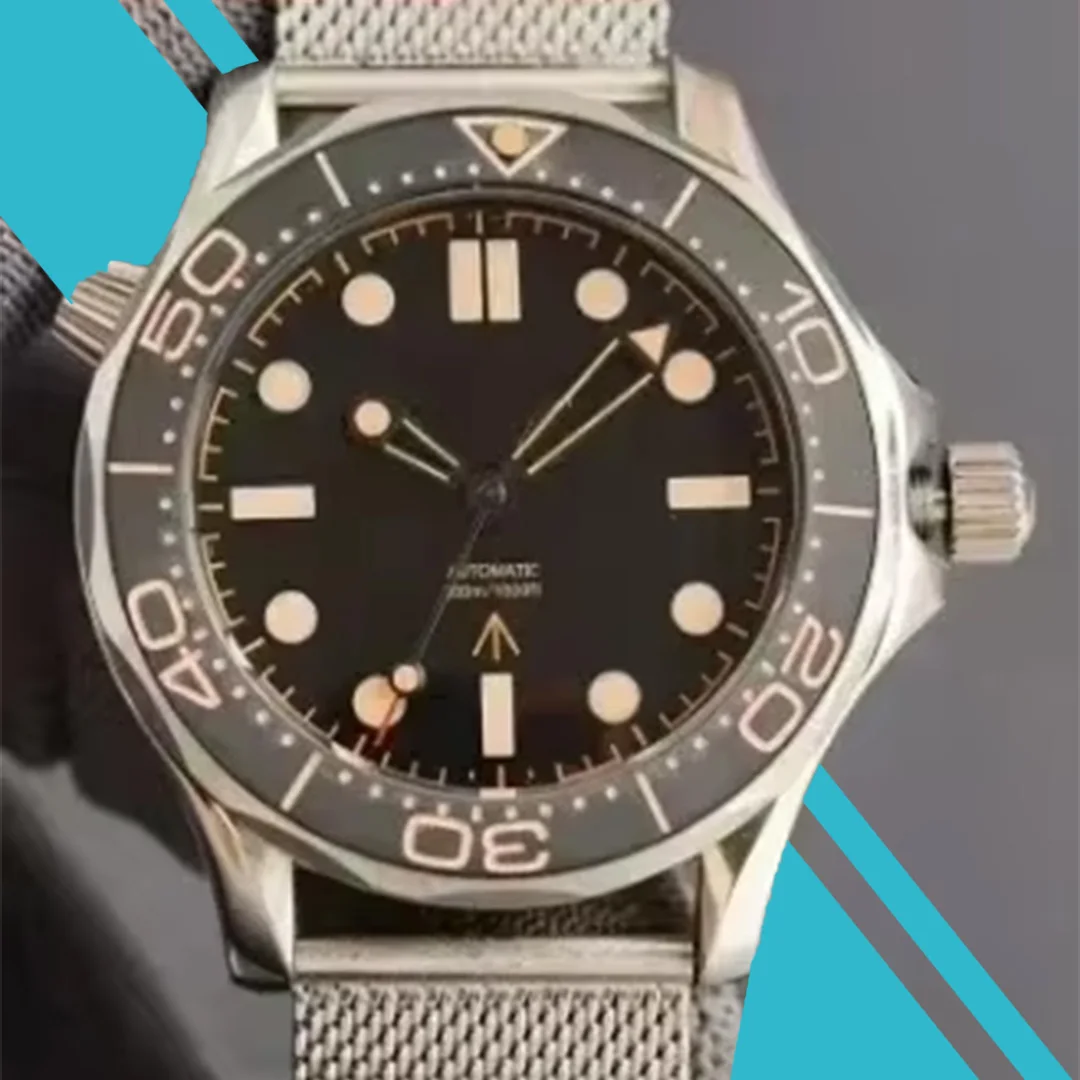 

Роскошные автоматические часы Luminous Sapphire для мужчин, механические, с черным/синим керамическим безелем, из нержавеющей стали, с индивидуальным дизайном.