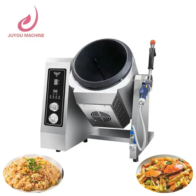 JUYOU Chinese Custom Tabletop Intelligent Automatic Electric Cooking Wok Cooking Machine Robot Automatic Food Cooking Machine