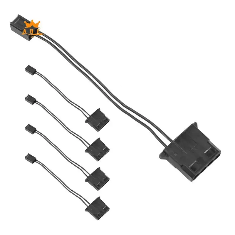 

A08E-IDE к 3-контактному кабелю питания вентилятора Molex D Plug Power к 3-контактному разъему Кабель-переходник охлаждения компьютера ПК