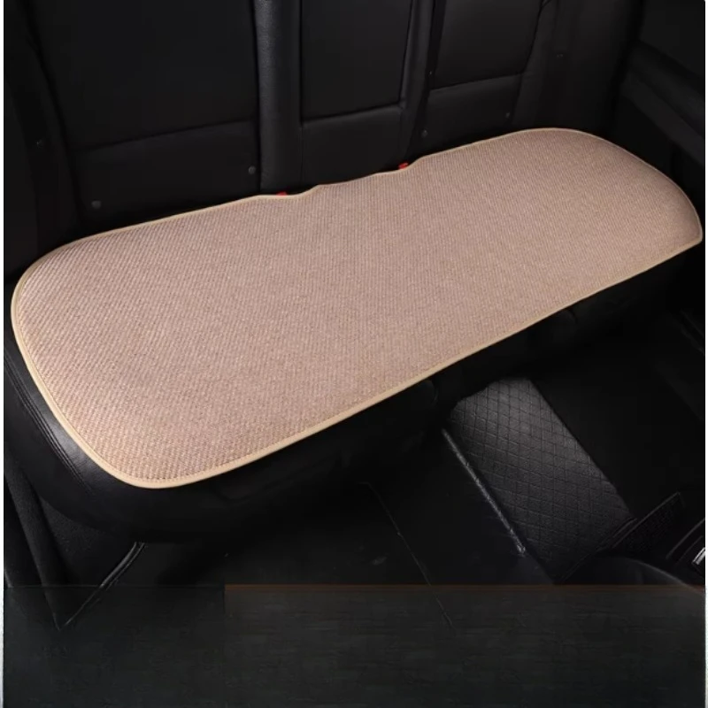 Backless 3-Piece Car Seat Cushion Set, Single Linen All-Season Universal Butt Pad, Winter Plush Seat Mat