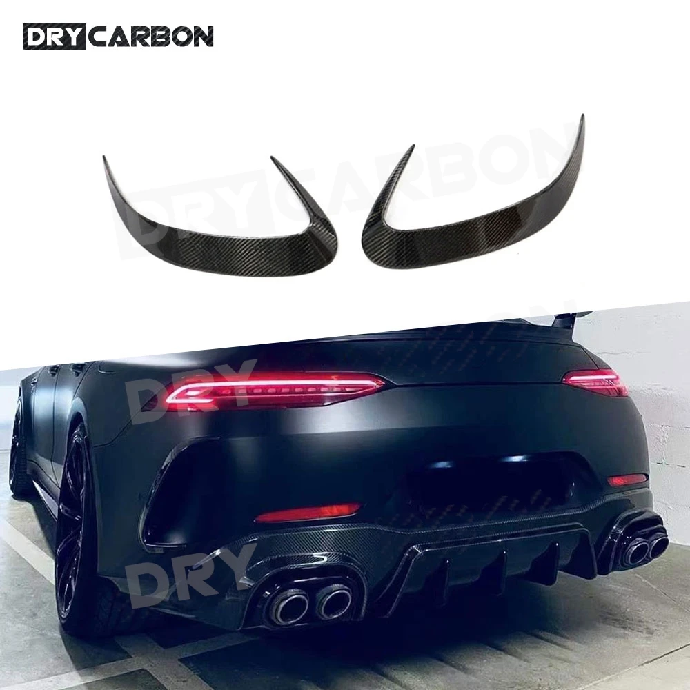 

DRY CARBON B Style Rear Bumper Air Vent Trim Dry Carbon Fiber Side Vent Canard For Benz AMG GT63 GT63S 2019-2023 FRP Body Kits