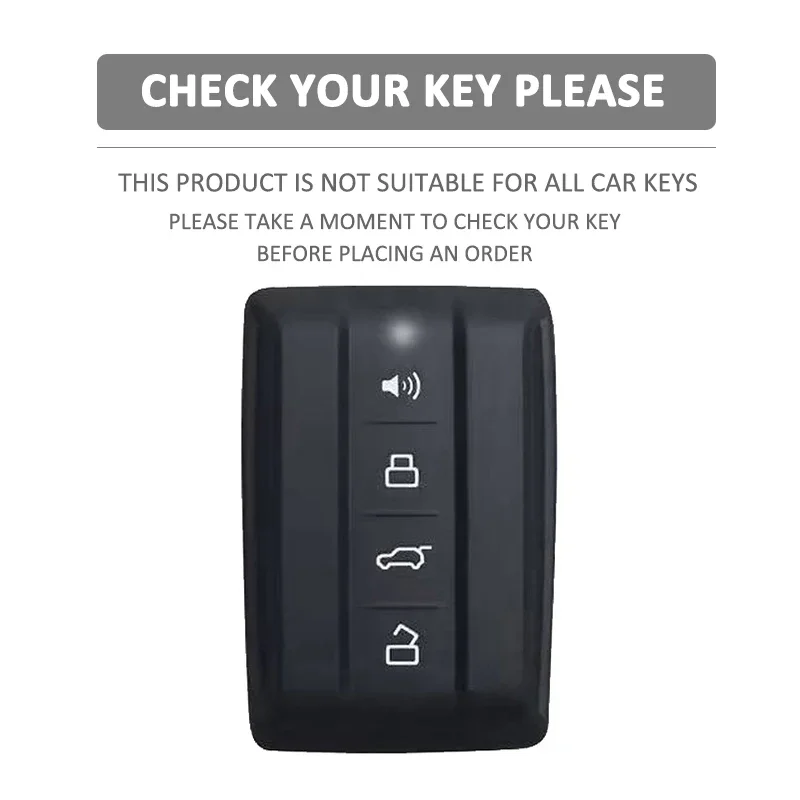 4 Button Silicone Car Key Case Protect Skin Cover Rubber Shell Holder for Great Wall GWM WEY TANK 300 500 Tank300 Tank500 Remote