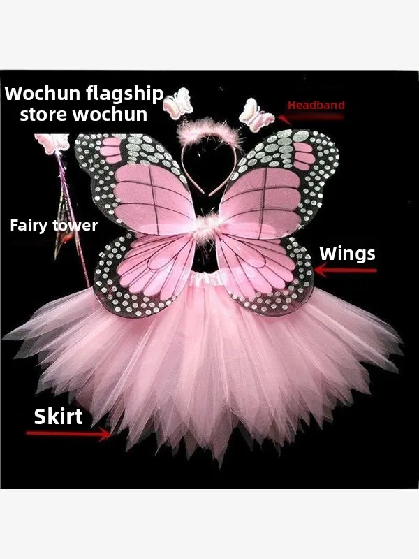 Adereços de fantasia de asas de anjo duráveis para apresentações de festival de estudantes Design de asas de abelha Nova chegada Roupas de performance de palco