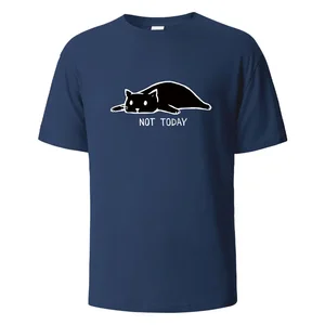 تي شيرتات مطبوعة مضحكة للرجال ، قطن 100٪ ، مسامي ، قمصان مريحة ، أكمام قصيرة ، رقبة على شكل حرف O ، ملابس أساسية ، ليس اليوم أفضل 8 عروض ترويجية للمبيعات اليوم - رقم 7