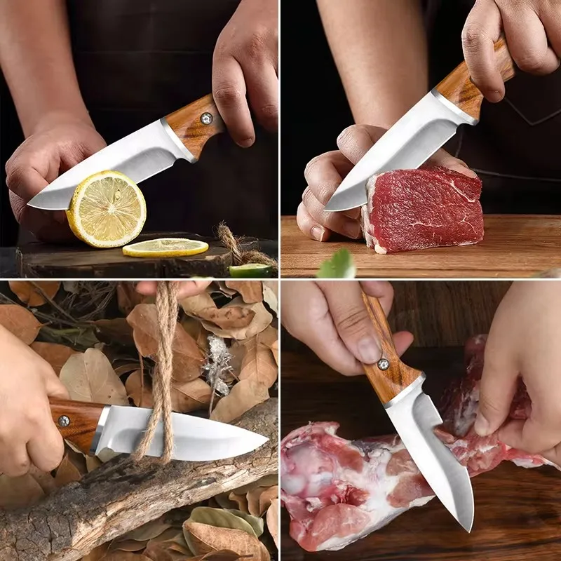 Handmade Forged Kitchen Knife Boning BUtcher Knife Stainless Steel Meat Cleaver Chef Knives for CookingTools Fruit Knife 1pcs - view 4