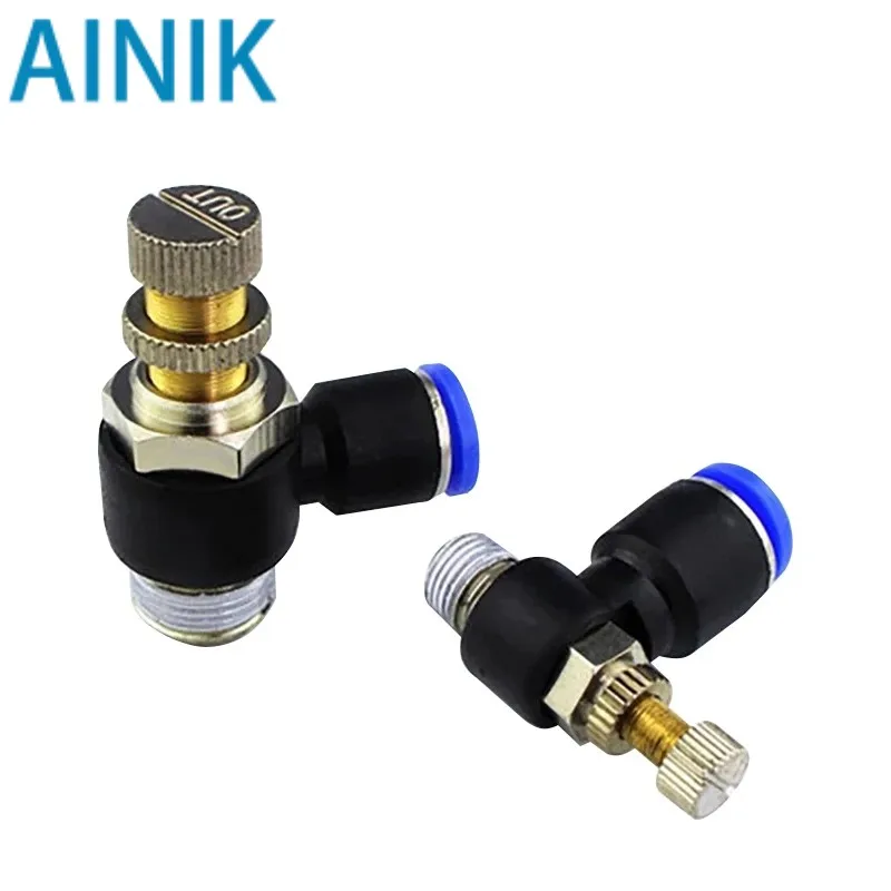 

30Pcs SL10-01/SL10-02/SL12-03 Quick Connector Pressure Regulator Throttle Valve Compressor Accessories Air Pneumatic Fitting